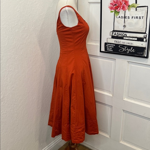 Staud Wells Dress in Cayenne Size 0 - Picture 3 of 9